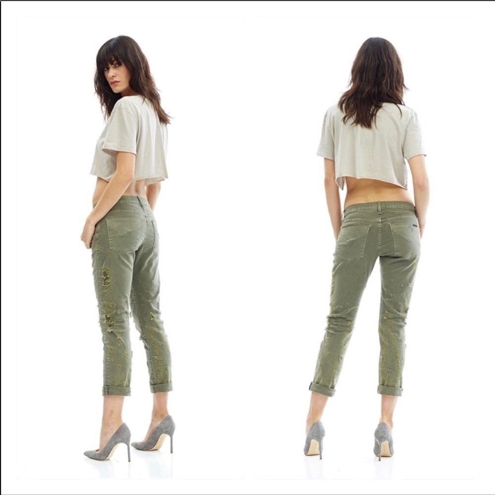 Hudson Riley Crop Relaxed Straight Leg Jeans